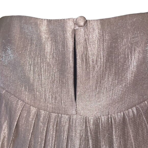 Alexia Admor Vintage Champagne Jeweled Collar Shift Dress Size Large - Picture 11 of 16